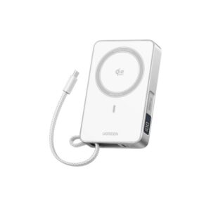 UGREEN 95027B MagFlow Qi2 25W 10000mAh Two-Way Fast Charging Magnetic Power Bank With Built-in USB-C Cable