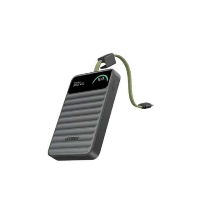 UGREEN 95294B Nexode Wavy 45W 10000mAh Power Bank with Built-in Cable